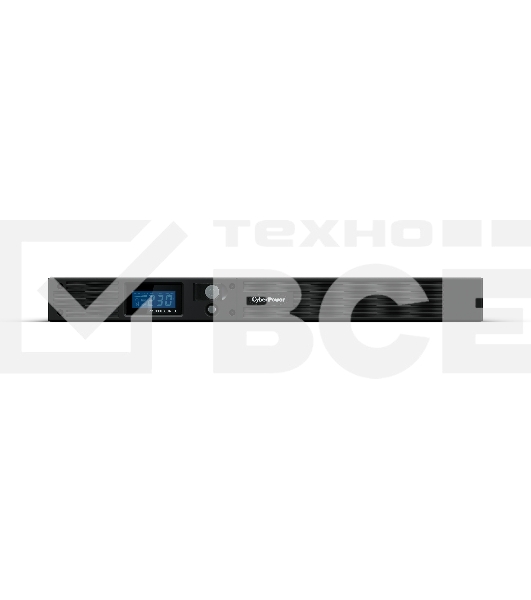 Источник бесперебойного питания Line-Interactive CyberPower PR1000ELCDRT1U 1000VA/800W USB/RS-232/EPO/SNMPslot (6 IEC С13)