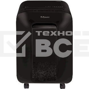 Шредер Fellowes PowerShred LX200 черный (секр.P-4)/перекрестный/12лист./22лтр./скрепки/скобы/пл.карты