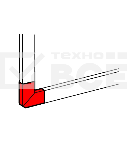 Угол плоский 50х80 Leg 010767