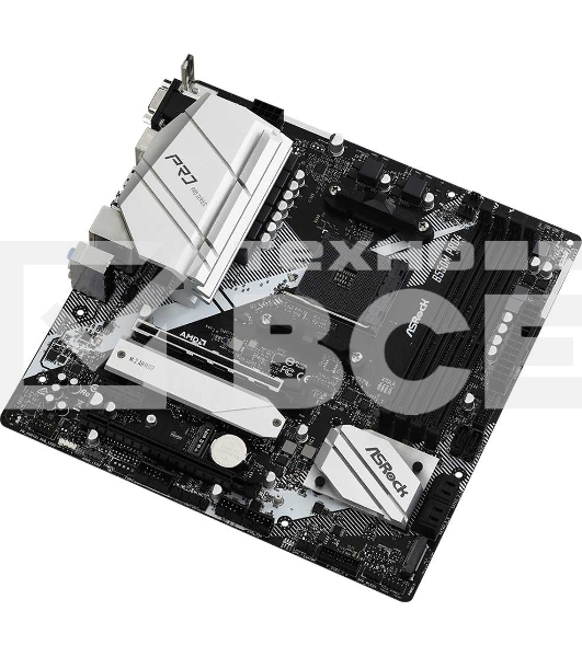 Материнская плата ASRock B550M Pro4, AM4, AMD B550, 4xDDR4, 6xSATA, 2xM.2, 1xPCI-E 3.0 x16, 1xPCI-E 4.0 x16, 1xDisplayPort, 1xHDMI, 1xVGA, 1x 1Gb LAN, 3x3.5 мм, 7.1, Micro-ATX