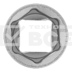 Головка торцевая, 19 мм, 6-гранная, CrV, под квадрат 1/2