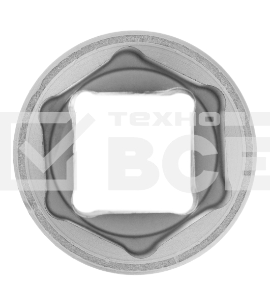 Головка торцевая, 19 мм, 6-гранная, CrV, под квадрат 1/2