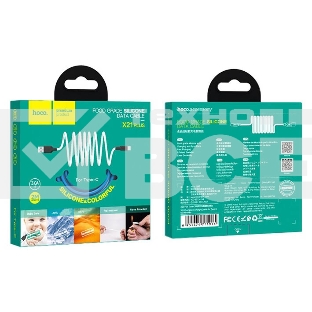 Кабель HOCO USB X21 Plus Silicone, USB - Type-C, 3А, 2м, белый