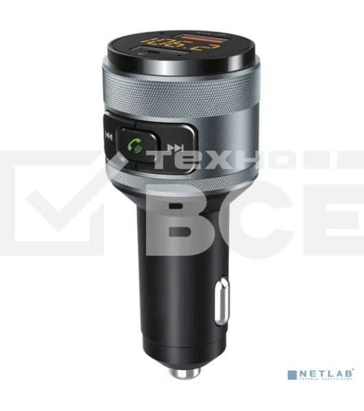 Автомобильный FM-модулятор Ritmix FMT-A707 черный MicroSD BT USB