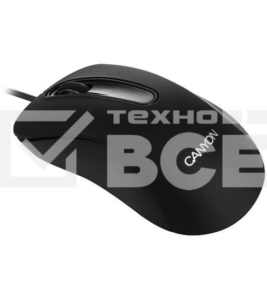 Мышь проводная Canyon CM-2 черный, 800 dpi, USB, кнопки - 3