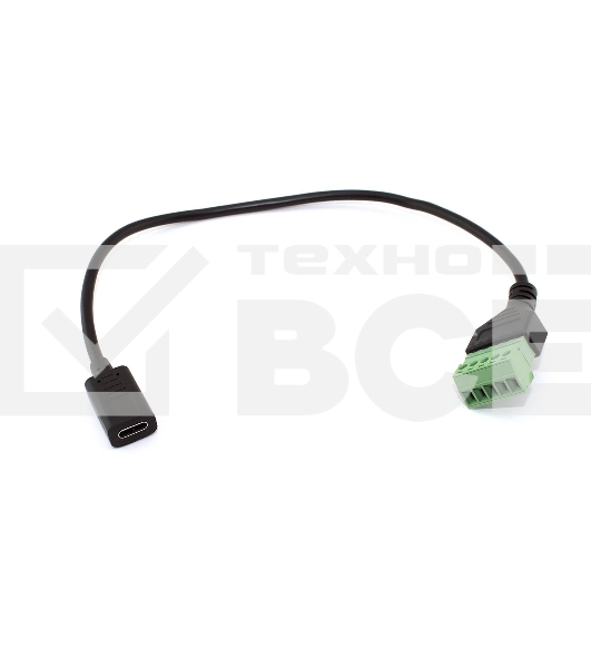 Кабель со сборным  разъемом USB Type C мама