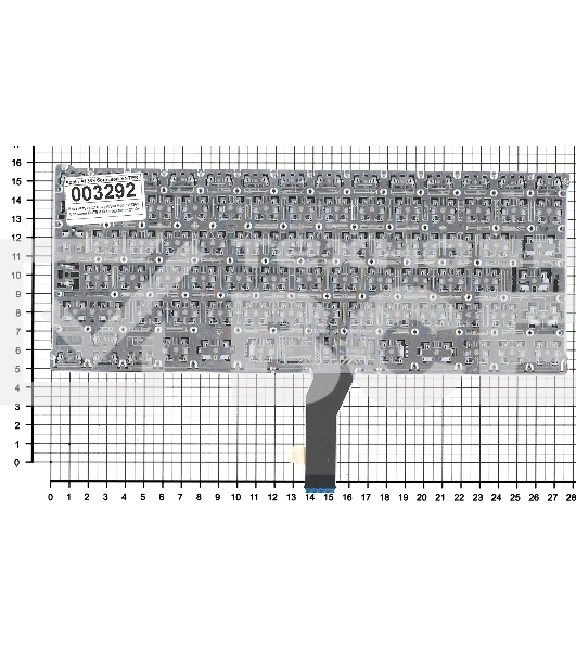 Клавиатура для ноутбука MacBook A1369 большой ENTER без подсветки 2010+