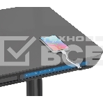 Стол для компьютера Cactus CS-EGD-BK-LED столешница закаленное стекло, черный, каркас черный, фото7