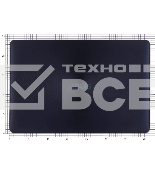 Крышка для Asus Zenbook UX550VD FHD с тачскрином синяя