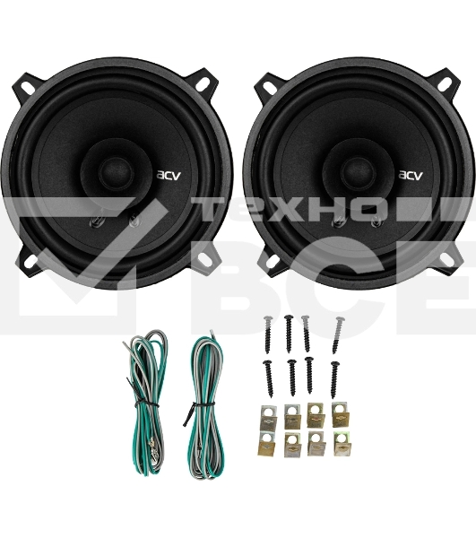 Колонки автомобильные ACV PD-521 BEATS (без решетки) 120Вт 88дБ 4Ом 13см (5дюйм) (ком.:2кол.) коаксиальные однополосные