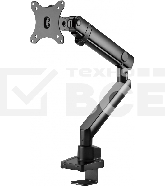 Кронштейн для мониторов Ultramounts UM709 черный 17'-32' макс.8кг крепление к столешнице поворот и наклон