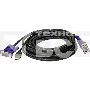 Кабель KVM ORIGO OKVMCU5/A1A с разъемами VGA и USB, 5 м