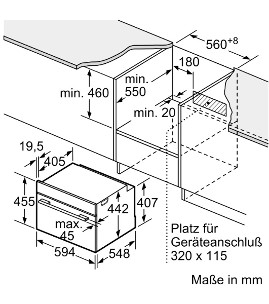 Встраиваемый духовой шкаф Bosch CMG978NB1 Accent line с микроволновой печью и 22 типами нагрева, 45.5x59.5x54.8 см, 45л, дисплей,инвертор,SoftClose и SoftOpen, Bosch Assist, черный. Телескопические направляющие 1 уровень,пиролитическая очистка,многоточечный термощуп PerfectRoast