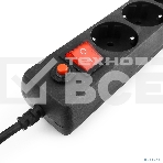 Сетевой фильтр Гарнизон для ИБП, 5 р, 10А, 1.8 м, ур.защиты 4, черный, пакет, фото15