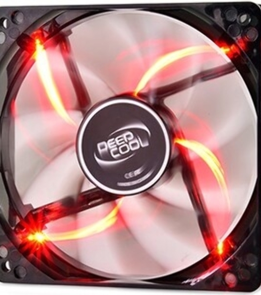 Вентилятор для корпуса DEEPCOOL WIND BLADE 120 черный, 120 мм, 1300 об/мин, 26.6 дБ, 3 pin