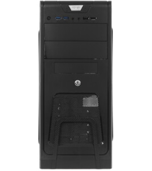 Компьютерный корпус Miditower ExeGate EX283215RUS CP-603UB Black, ATX, (CP350W, 80мм), 2*USB+2*USB 3.0, Audio, замок блокировки кнопки питания