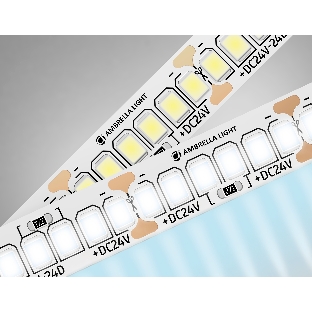 Светодиодная лента Ambrella light GS3503 2835 240Led /22W m/ 24V IP20 6500K/ 5000*10*1.2mm (2 конт.)