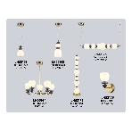 Люстра Ambrella light LH53164/5 SB/WH бронза/белый 40W 3000K D650*900, фото8