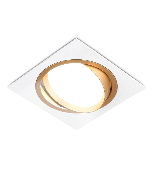 Светильник Ambrella light TN51916 WH/GD белый/золото GX53 max 12W 115*115*23