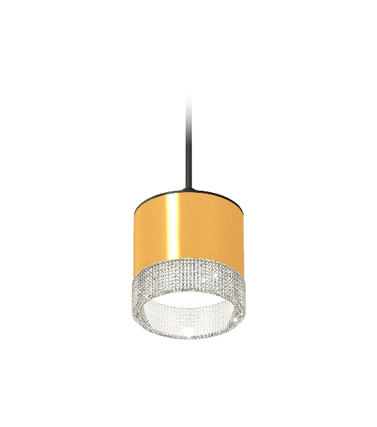 Светильник Ambrella Light XP8121030 PYG/CL/SBK золото желтое полированное/прозрачный/черный песок GX53 (A2333, C8121, N8480)