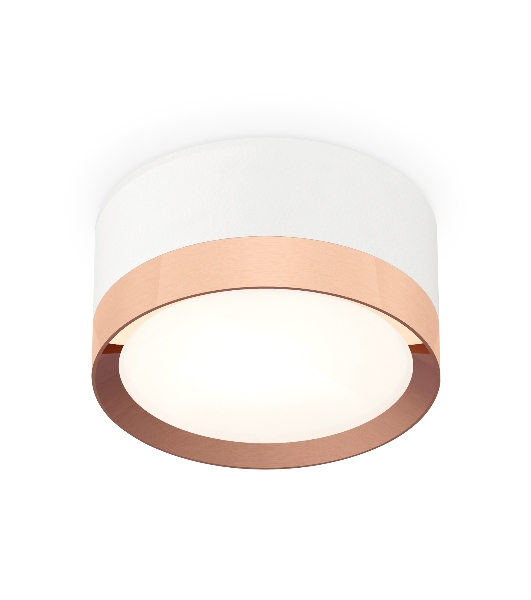 Светильник Ambrella Light XS8101006 SWH/PPG белый песок/золото розовое полированное GX53 (C8101, N8126)