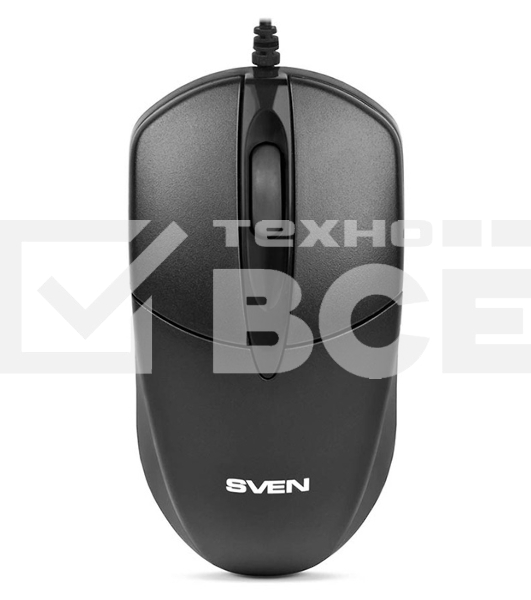 Мышь проводная SVEN RX-112 черный, 800 dpi, USB, кнопки - 3
