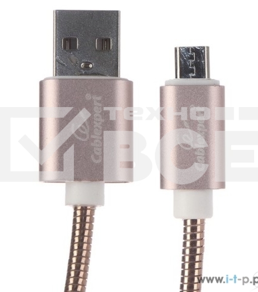 Кабель USB 2.0 Cablexpert CC-G-mUSB02Cu-1.8M, AM/microB, серия Gold, длина 1.8м, золото, блистер