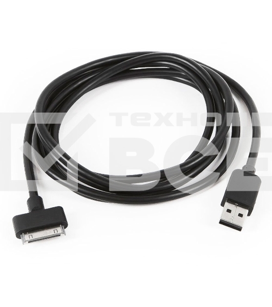 Кабель Gembird/Cablexpert CC-USB-AP1MB  AM/Apple для iPad/iPhone/iPod, 1м черный, пакет 