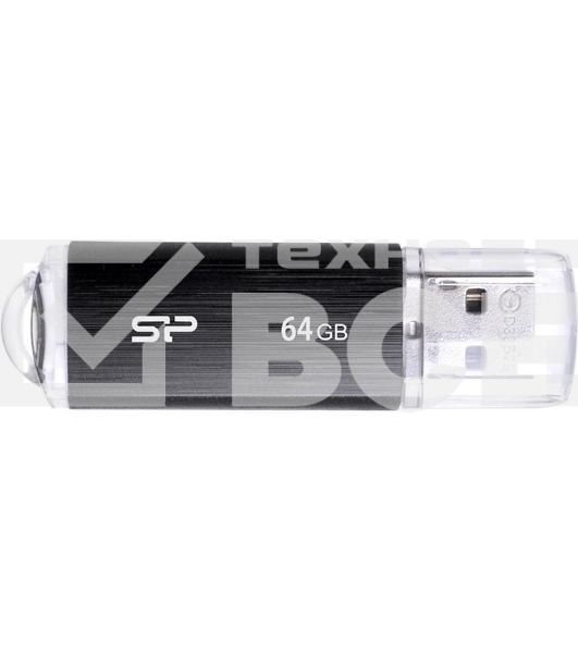 Флеш диск Silicon Power 64Gb Ultima U02 SP064GBUF2U02V1K USB2.0 черный
