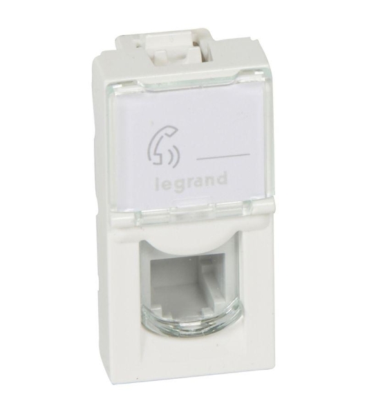 Механизм розетки телеф. 1-м СП Mosaic New 1мод. RJ11 4 конт Leg 078730