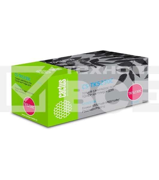 Картридж лазерный Cactus CS-TK5230C голубой (2600 стр.) для Kyocera Ecosys M5521cdn/M5521cdw/P5021cdn/P5021cdw