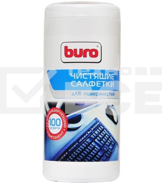 Салфетки Buro BU-Asurface для поверхностей туба 100шт влажных