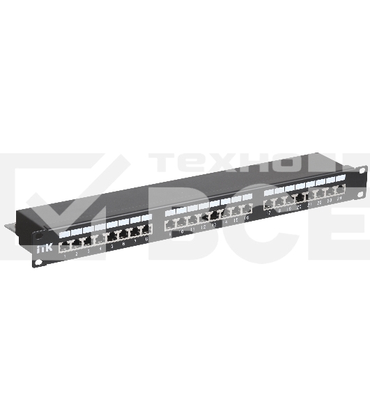 Патч-панель кат.5Е STP, 24 порта (IDC Dual) 1U патч-панель кат.5Е STP, 24 порта (IDC Dual)