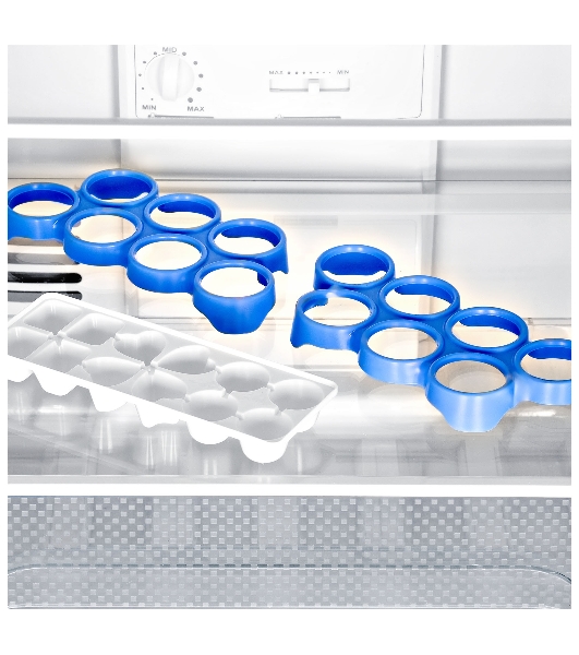 Холодильник Hyundai CC2056FWT белый двухкамерный 129/64л морозилка снизу, No Frost