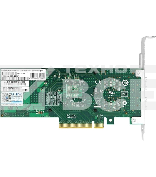 Сетевой адаптер PCIE 10GB FIBER 2SFP+ LREC9812BF-2SFP+ LR-LINK