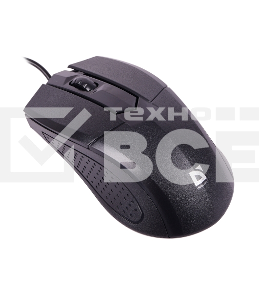 Мышь проводная Defender Optimum MB-270 черный, 1000 dpi, USB, кнопки - 3