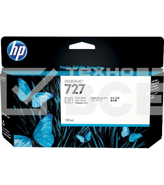 Картридж струйный HP 727 B3P23A черный для HP DJ T920/T1500 (130мл)