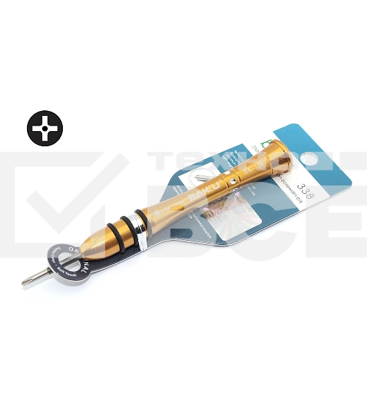 Отвертка крестовая 2.5 со штырем для iPhone 7,8 BAKU BK-338 (2.5 x 25mm)