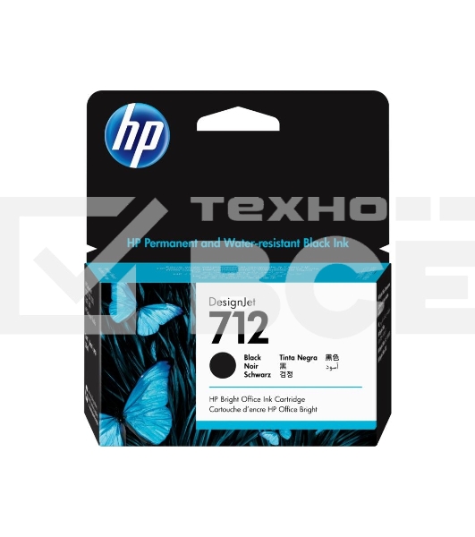 Картридж струйный HP 712 3ED70A черный (38мл) для HP DJ Т230/630