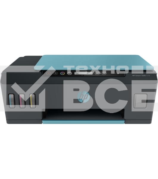 МФУ струйный HP Smart Tank 516 AiO (3YW70A), A4, цветной, печ. до 11 стр/мин. (ч/б) до 5 стр/мин. (цвет), 1200x1200dpi, USB, Wi-Fi, BlueTooth, Air Print, Mopria
