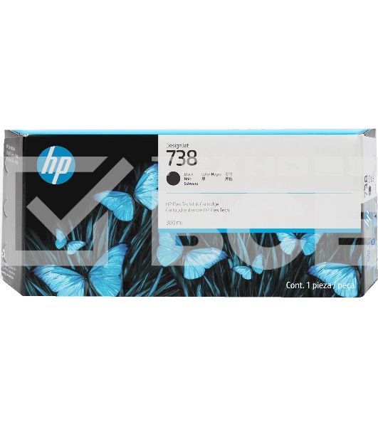 Картридж струйный HP 738 300-ml Black DesignJet Ink Cartridge
