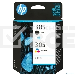 Картридж HP 305 струйный, набор черный и цветной (120/100 стр), фото2