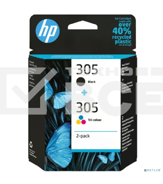 Картридж HP 305 струйный, набор черный и цветной (120/100 стр)