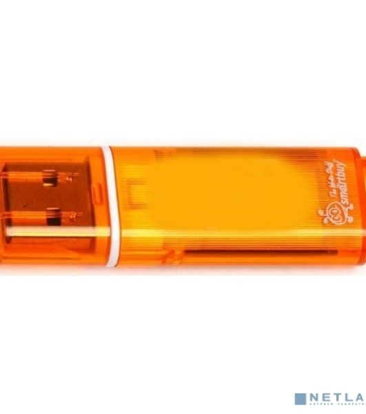 Флешка USB Smartbuy Glossy series Orange (SB8 GbGS-Or), 8Gb, USB 2.0, R/W 25/15, оранжевый