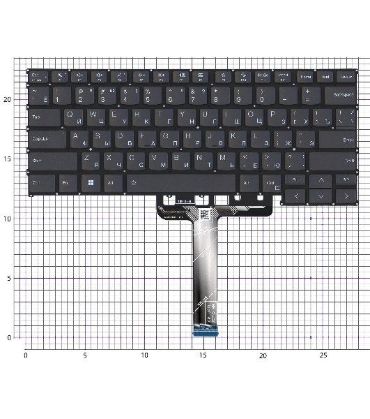 Клавиатура для ноутбука Lenovo ThinkBook 14 G7 ARP черная
