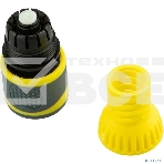 Коннектор для шланга, быстросъемный 3/4' с аквастопом, термопластичной резиной и защитой от перегибов Профи ЧЕТЫРЕ СЕЗОНА, фото 1