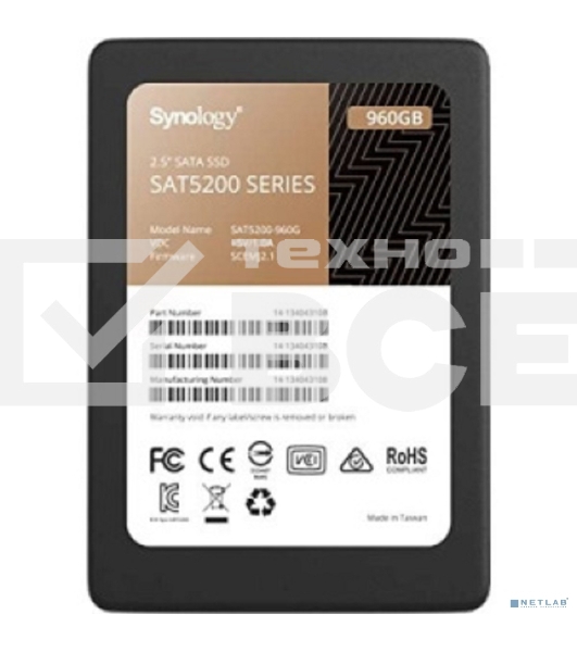 Накопитель SSD Synology Enterprise SAT5221-1920G, 1.92Tb, SATA, 2.5