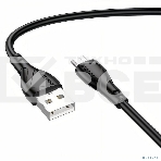 Дата-кабель BOROFONE BX121/USB кабель Micro/1m/2.4A/черный, фото 1