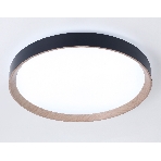 Потолочный светодиодный светильник Ambrella light FZ1326 BK/LWD черный/светлое дерево IP20 60W 3000-6400K D490*80 (ПДУ ИК), фото4