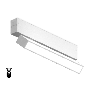 Управляемый светодиодный светильник для шинопровода Magnetic Ambrella light GL1321 WH белый IP20 12W 3000K-6400K 220V 120° 232*25*112 (Без ПДУ)